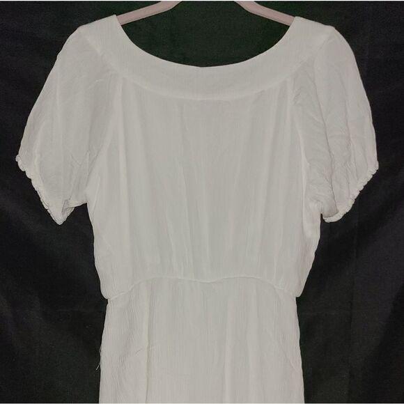 Tempted White Embroidered Dress Size S - Picture 6 of 11
